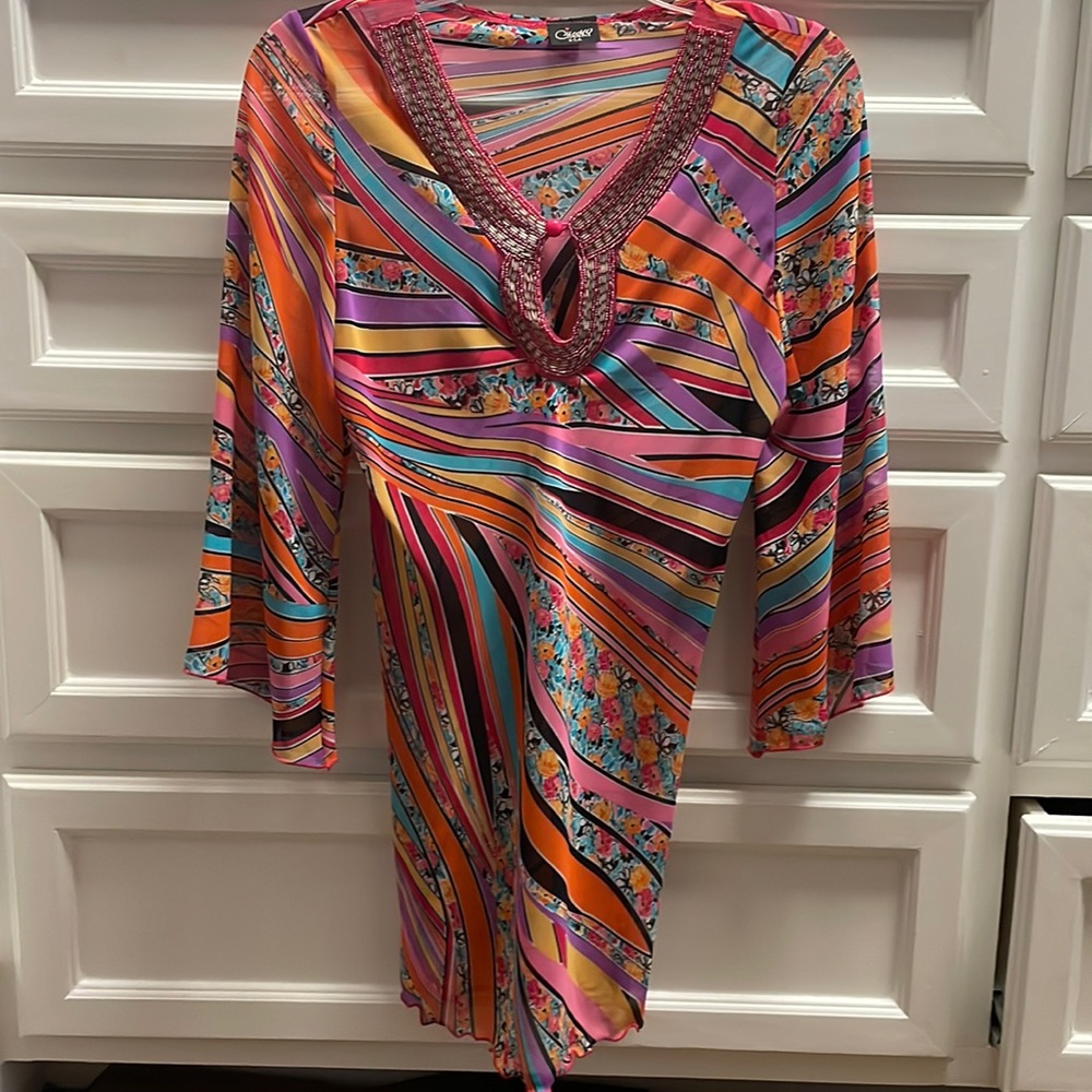 Beaded Top 3/4 Sleeves